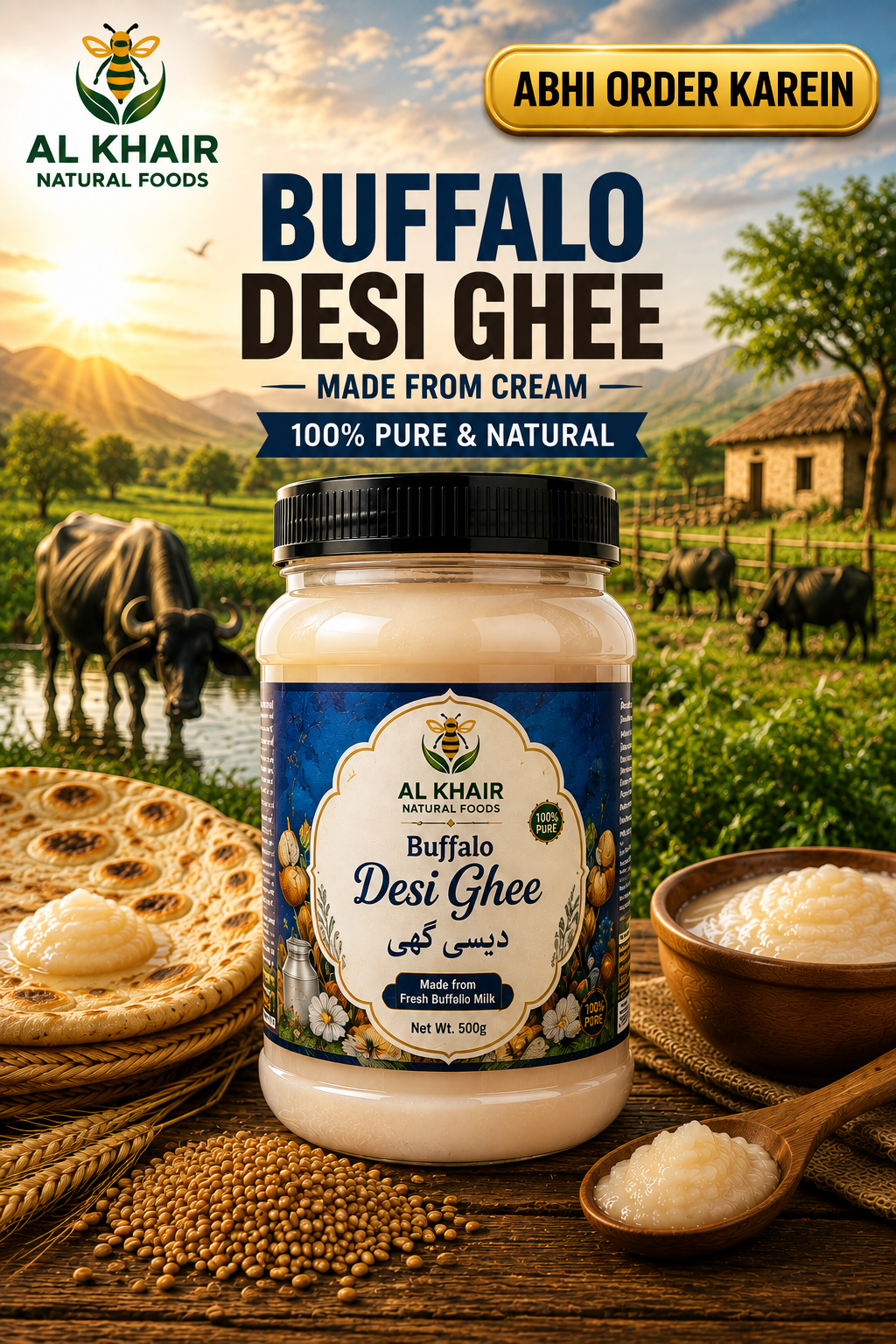 Buffalo Desi Ghee – Made from Cream